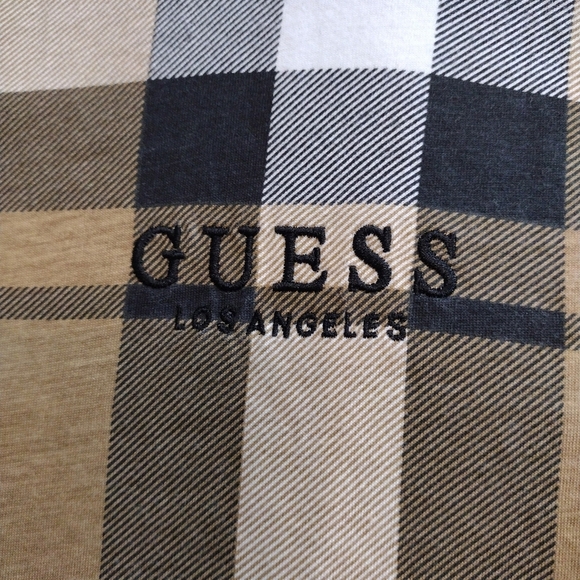 Guess - Plaid Short Sleeve T-Shirt Embroidery - Picture 4 of 13